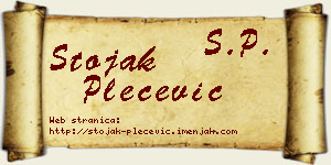 Stojak Plećević vizit kartica